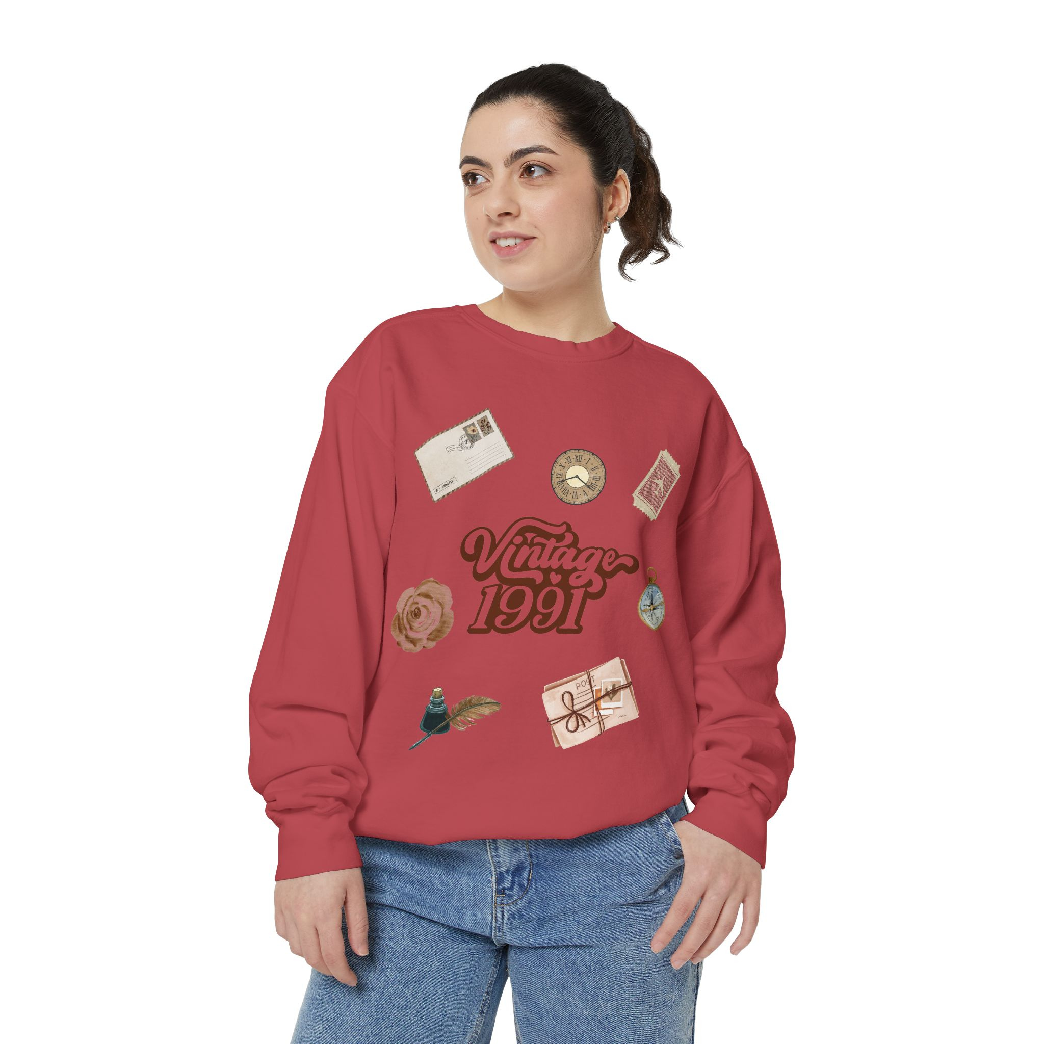 Vintage 1991's Retro Sweatshirt Nostalgia Graphic Crewneck