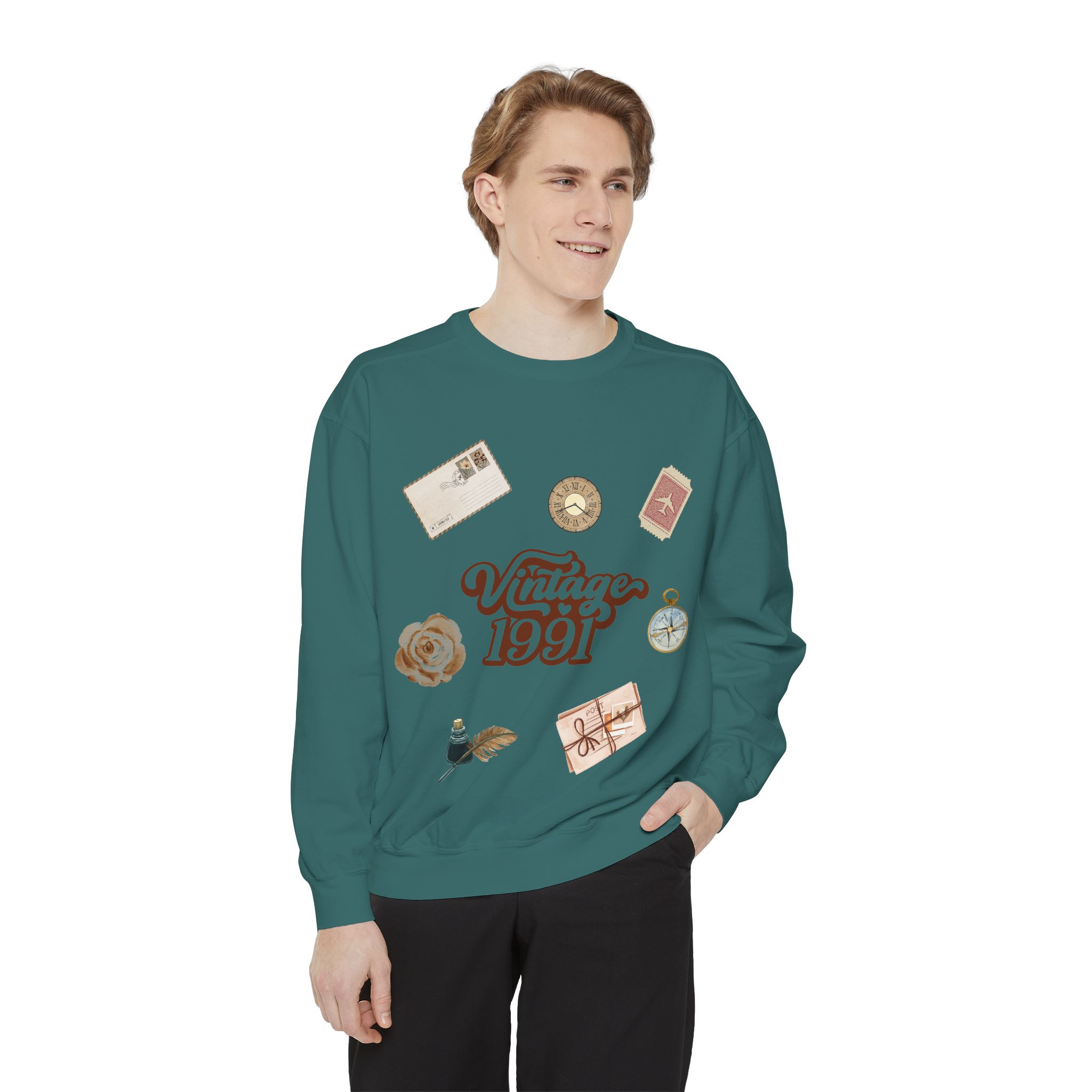 Vintage 1991's Retro Sweatshirt Nostalgia Graphic Crewneck