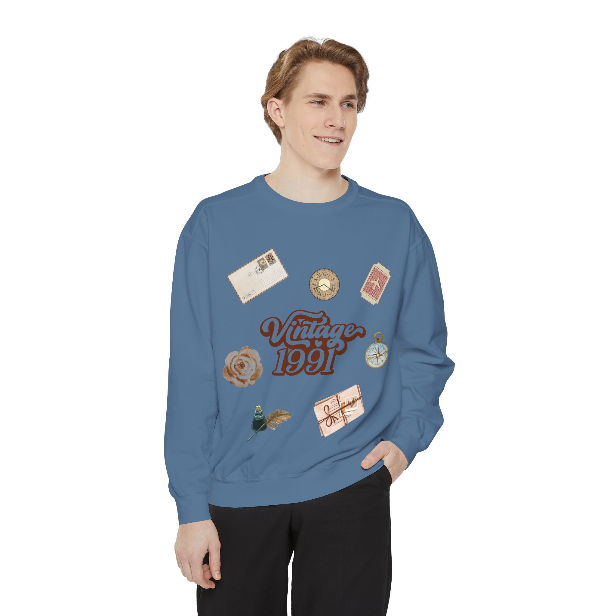 Vintage 1991's Retro Sweatshirt Nostalgia Graphic Crewneck