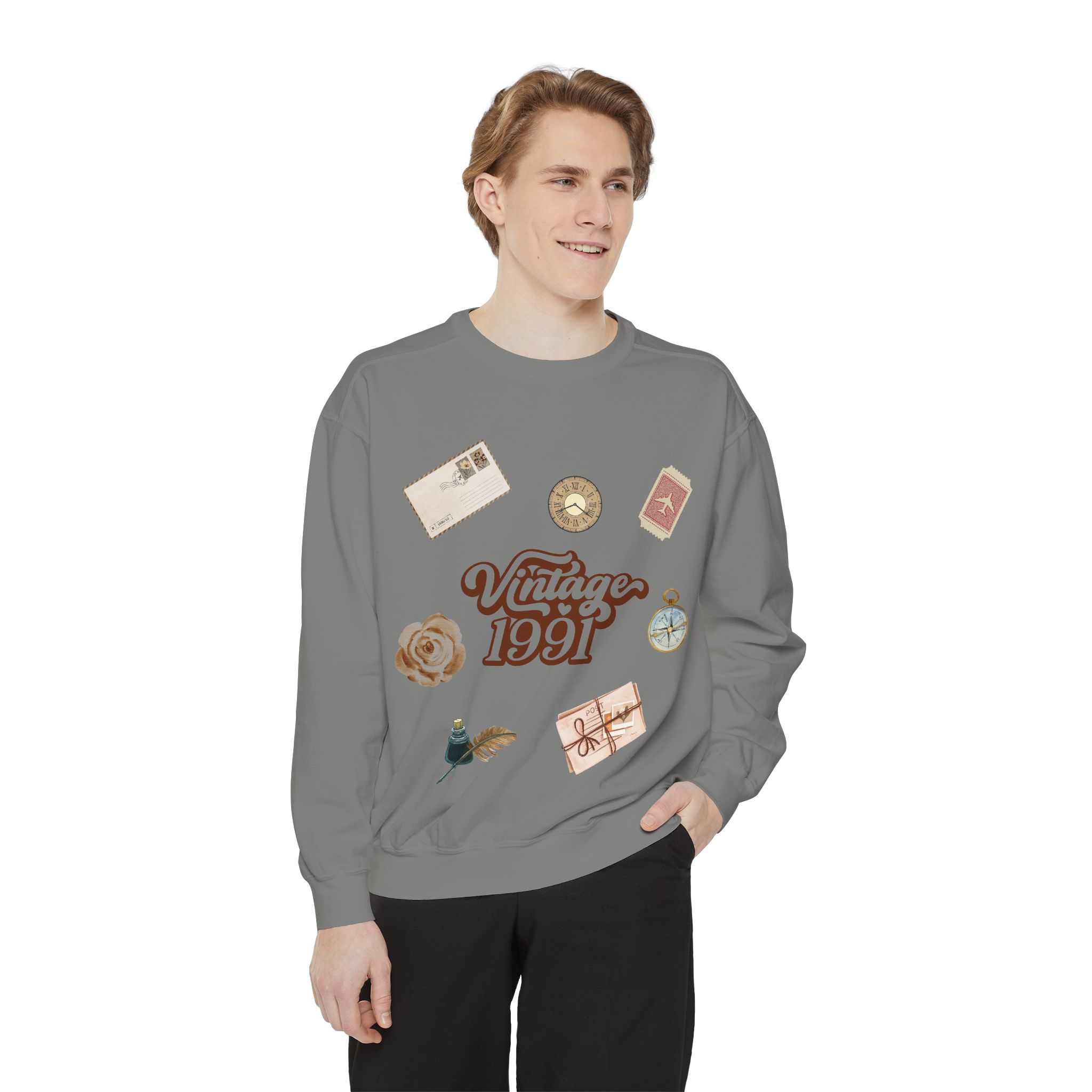 Vintage 1991's Retro Sweatshirt Nostalgia Graphic Crewneck